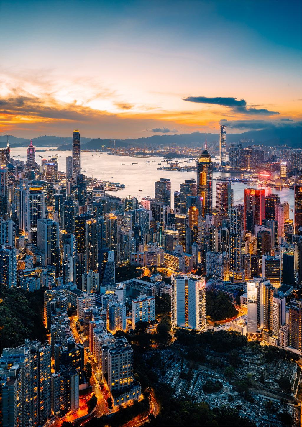 The Nightscape with Thousand Citylights