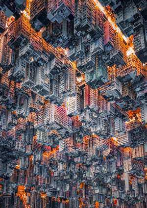 The Inverted City Grid by John Huang - Print