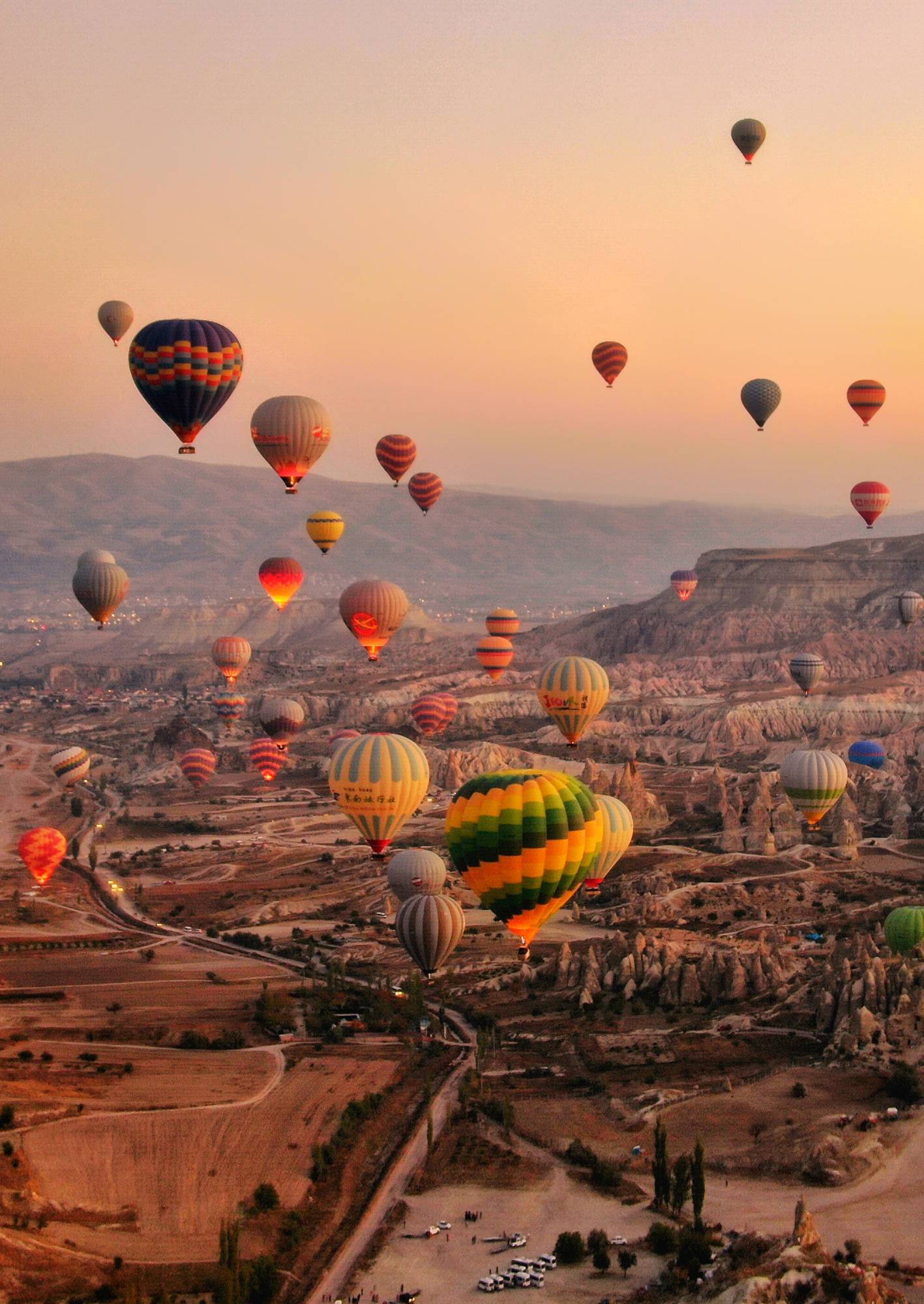 Desktop Wallpapers Turkey Aerostat Cappadocia Goreme national park