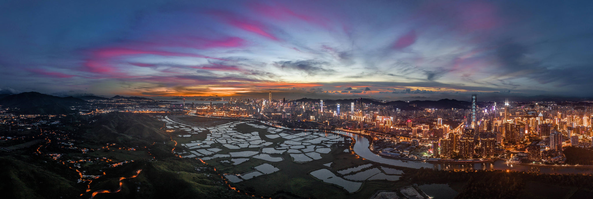 Sunset over Shenzhen by Blair Sugarman - Print
