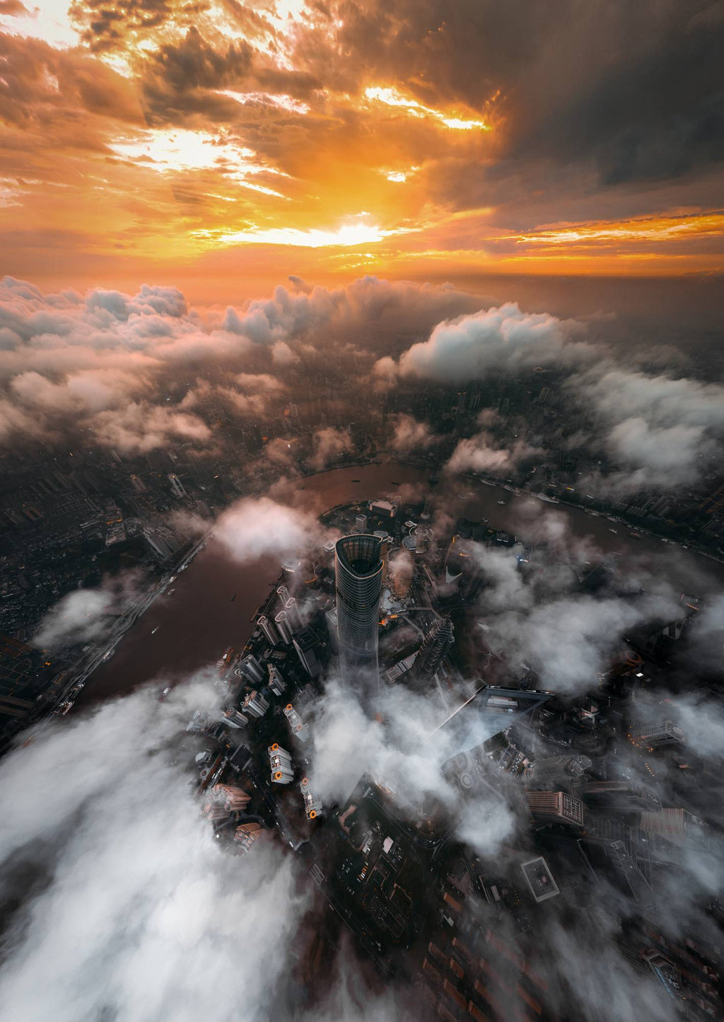 Heaven in the Clouds by John Huang - Print