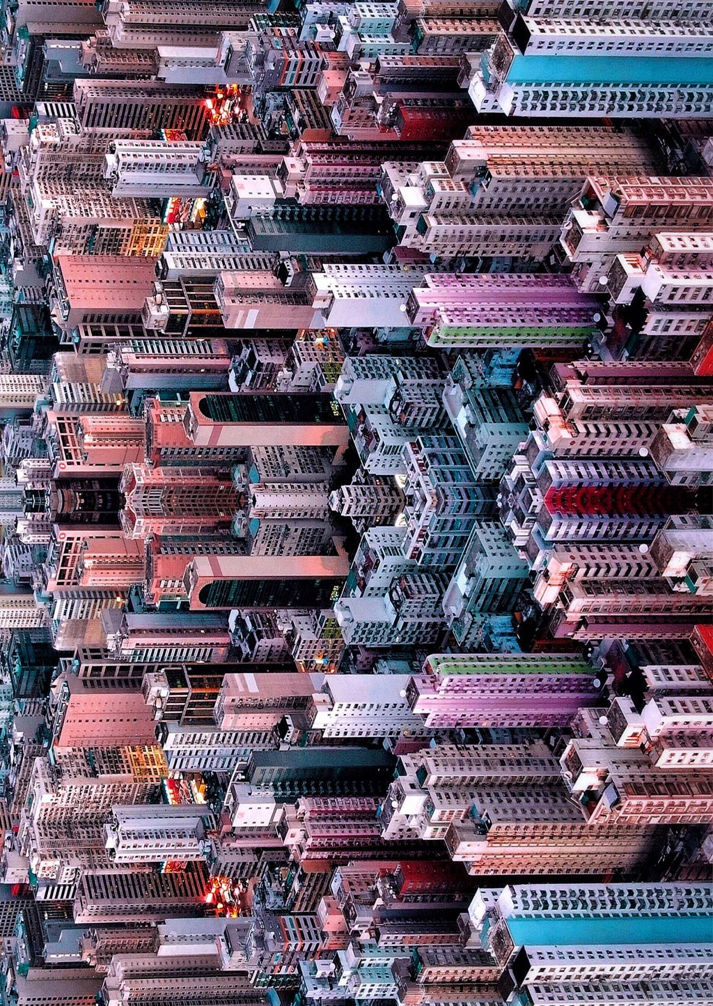 Compressed City Remix by Bernie Ng - Print